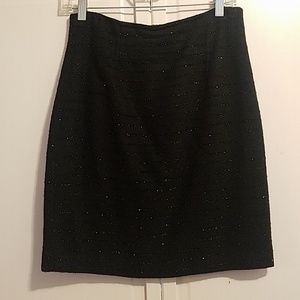 ✅Cache Black Vintage Skirt Size 8 Glimmer Sparkle